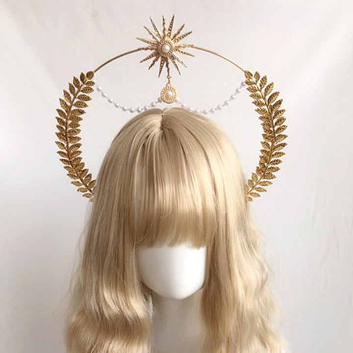 Golden Angel Feather Crown Collection – Heavenly Festival Headpieces