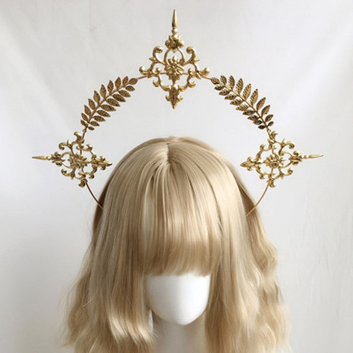 Golden Angel Feather Crown Collection – Heavenly Festival Headpieces