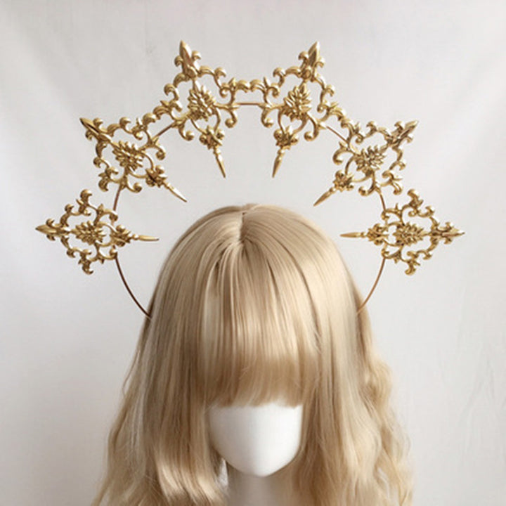 Golden Angel Feather Crown Collection – Heavenly Festival Headpieces