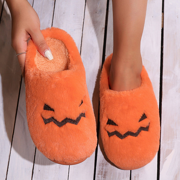 Halloween Pumpkin Comfort Slippers