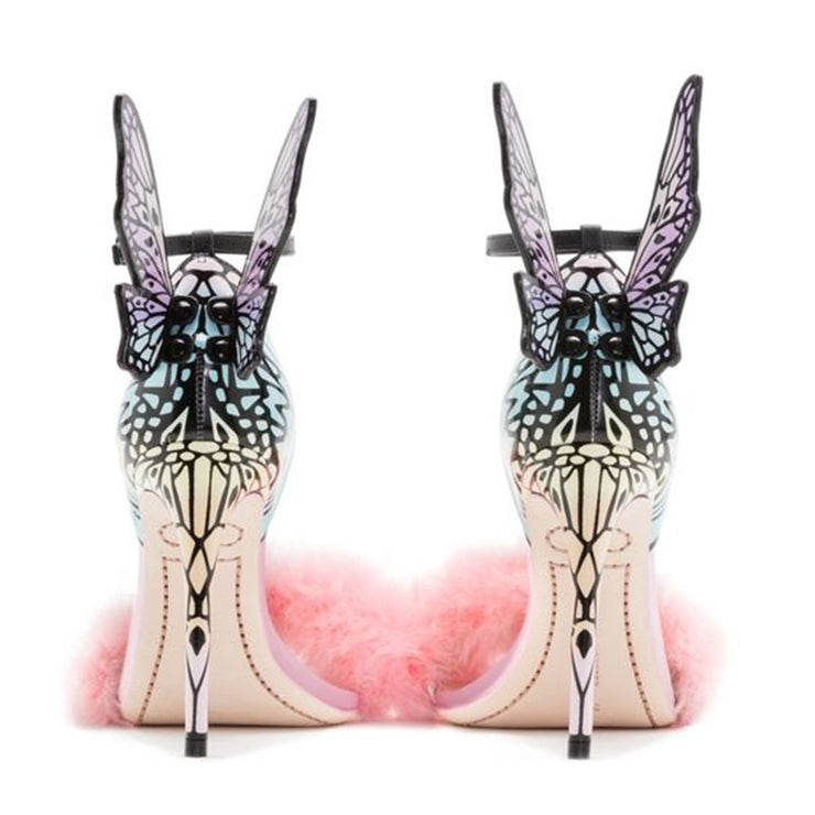 Multi Embroidered Butterfly Sandals