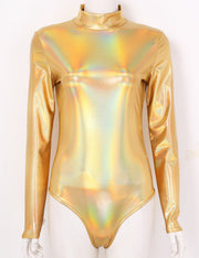 Shiny Metallic Dance Bodysuit