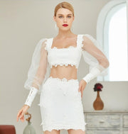 Sabrina Angel White Two Piece dress