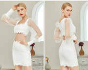 Sabrina Angel White Two Piece dress