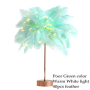 Tree Feather Table Lamp
