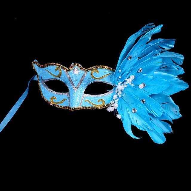 Colombina Feather Mask