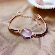 Anna rose quartz gemstone bracelet