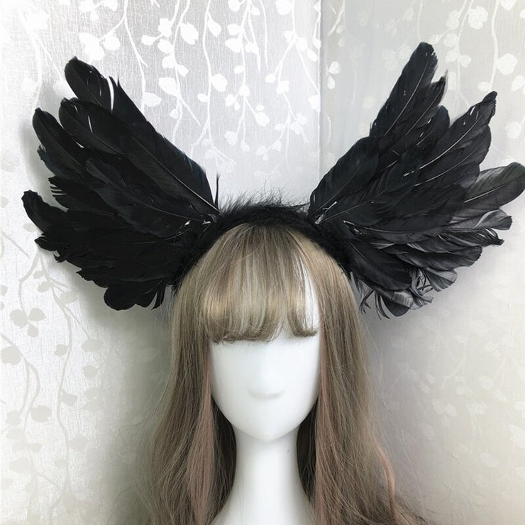 Simone Angel Feather Wing Headpeace