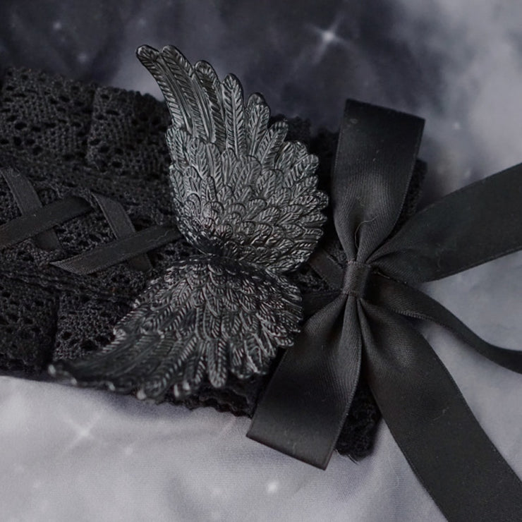 Diti´s Gothic Style Black Wings Hairband
